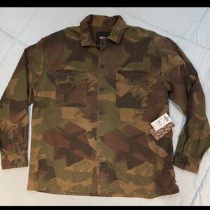 Vans Men's Green Camouflage Shirt Jacket NEW‼️